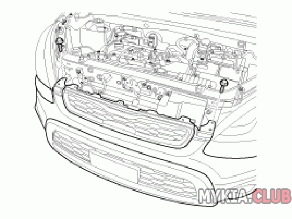 сетка перед радиатором кия соул 2014 - KIA Soul (2G), 1,6 л, 2014 года другое DR