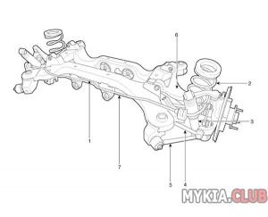 устройство задней подвески Kia Sorento 2 (XM).jpg