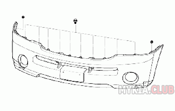 Как снять передний и задний бампер KIA Sorento BL (2002-2009)