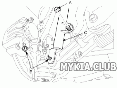 Замена передних пружин и амортизаторов Kia Quoris (KH) (1).gif