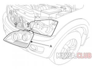 снятие передней фары Kia Sorento 1 (BL) FL.jpg