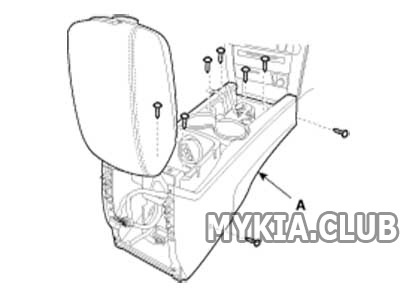 Снятие напольной консоли Kia Mohave (HM) (17).jpg