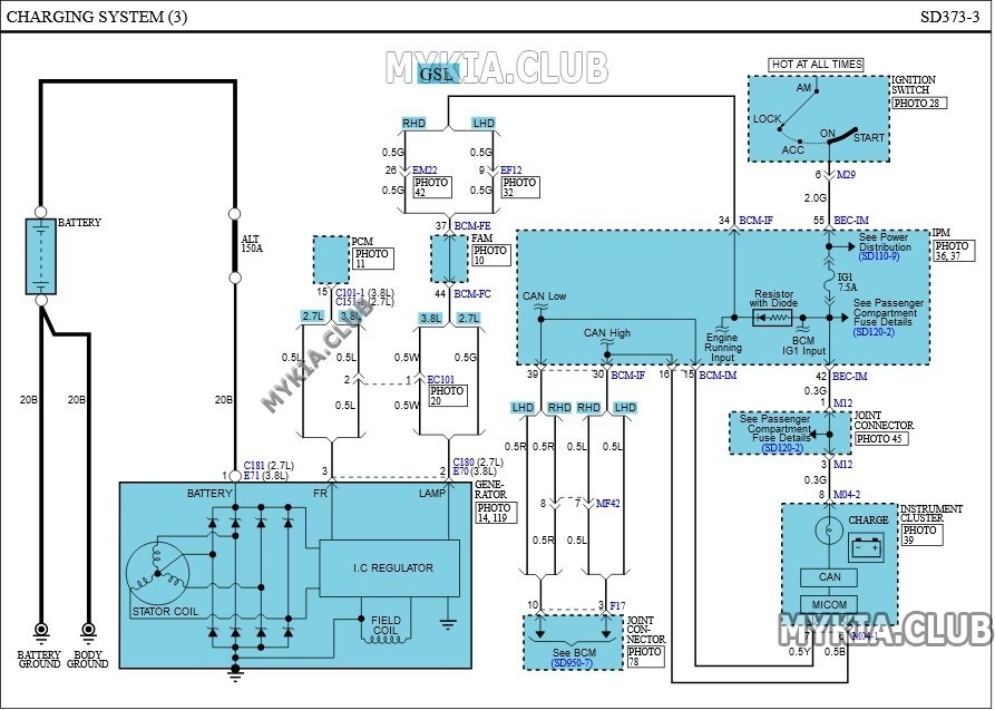 Электросхемы системы зарядки Kia Carnival 2 (VQ) (3).jpg
