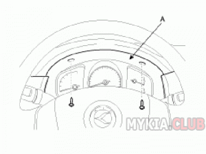 Kia Sportage 2 (KM) - снятие приборной панели (1).gif