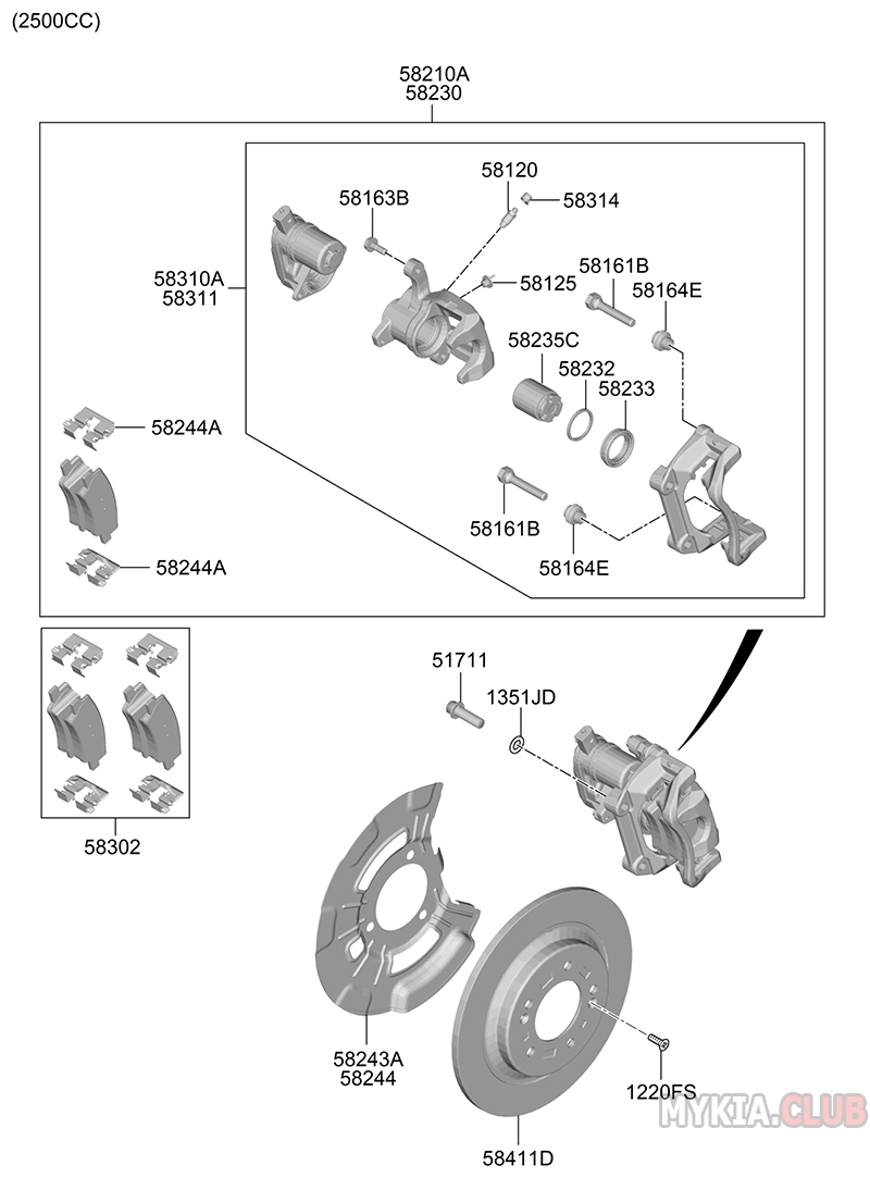 Задние тормоза Kia K5 (DL3) (1).png