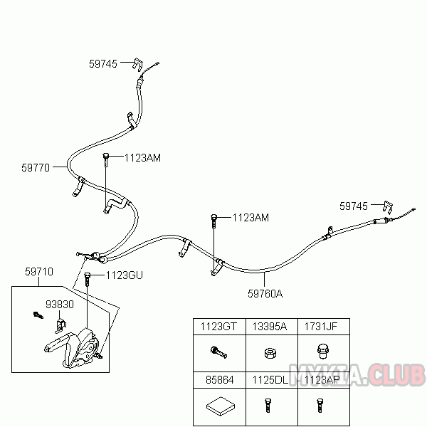 Регулировка ручника Киа Спортейдж 3