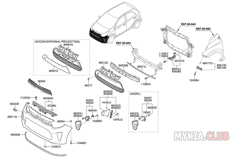 Устройство переднего бампера Kia Picanto 3 (JA) (3).png