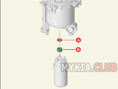 Замена топливного фильтра Kia Carnival 4 (KA4) бензин (25).gif