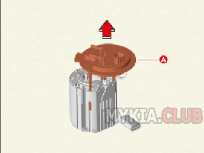 Замена топливного фильтра Kia Carnival 4 (KA4) бензин (8).gif