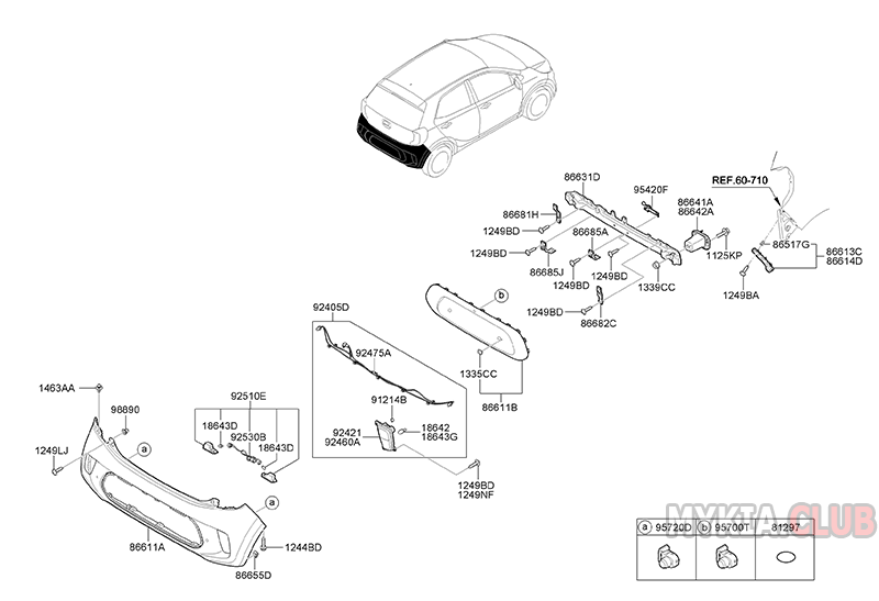 Устройство заднего бампера Kia Picanto 3 (JA) (2).png