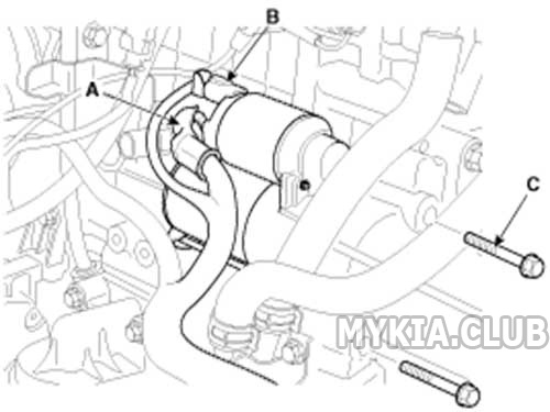 Ремонт стартера KIA Sorento