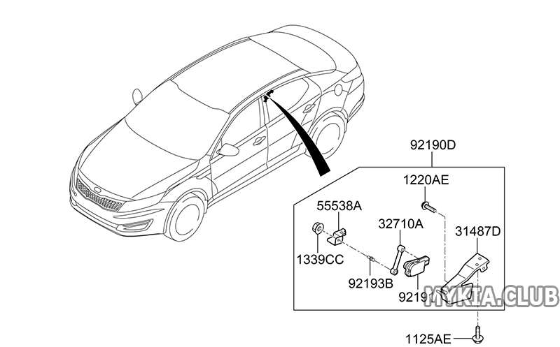 Передние фары Kia Optima 1 (TF) (2).png