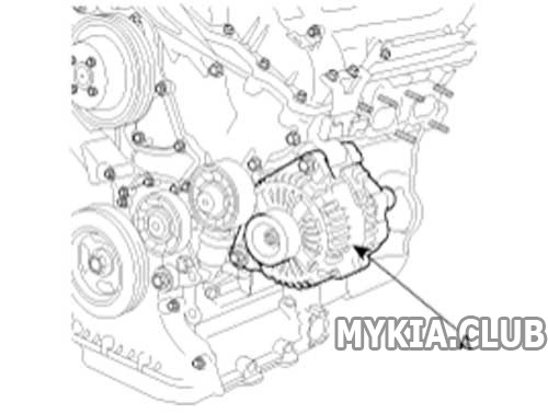 Замена генератора Kia Mohave (HM) 3.8L бензин (2)2.jpg
