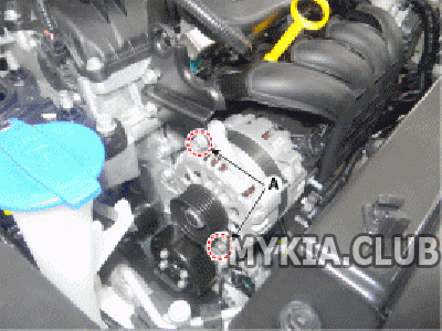 Замена генератора Kia Rio 4 (FB) 1,4L  (3).gif