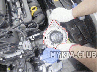 Замена генератора Kia Rio 4 (FB) 1,4L  (4).gif