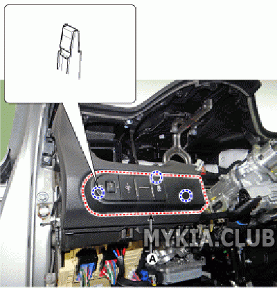 Снятие передней панели (торпедо) Kia Ceed 3 (CD) (4).gif