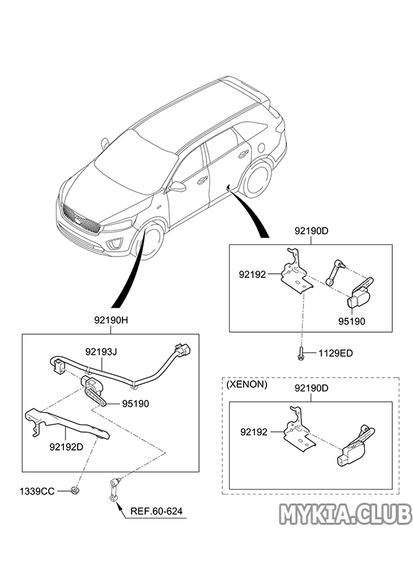 Передние фары Kia Sorento 3 (UM) (1).png