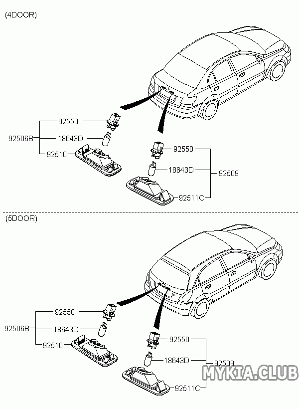 Подсветка номера Kia Rio 2 (JB).gif