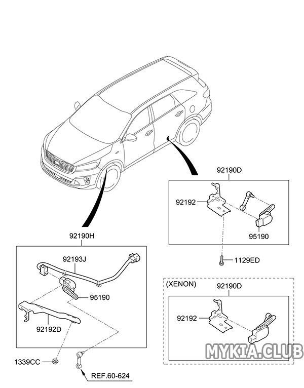 Передние фары Kia Sorento 3 (UM) (1).png