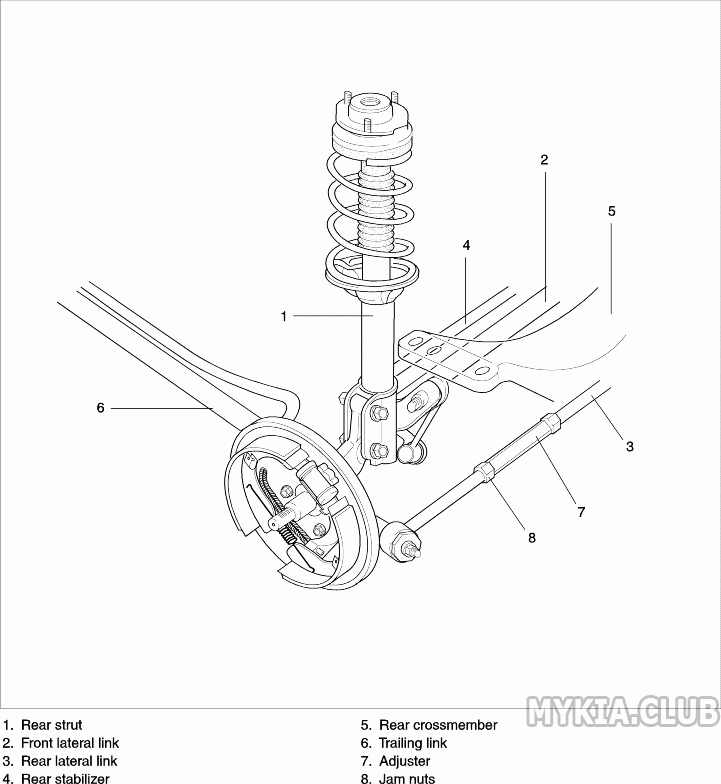 Схема задней подвески jac s5