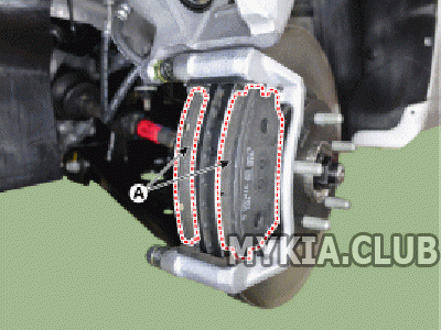 Замена передних тормозных колодок Kia Soul 3 (SK3) (3).gif