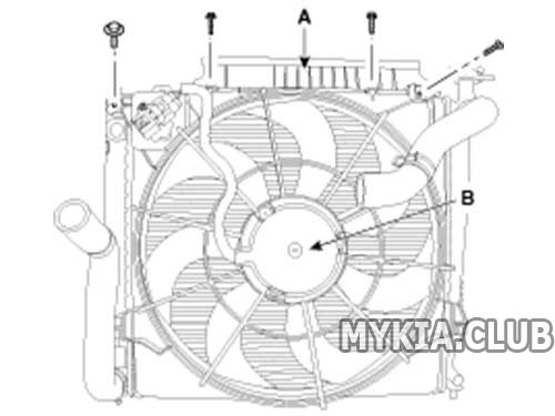 Замена радиатора охлаждения двигателя Kia Sorento 2 (XM) (11).jpg