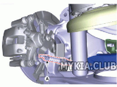 Замена задних тормозных колодок Kia K5 (DL3) (1).gif
