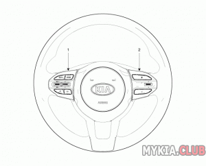 Кнопки управления магнитолой на руле Kia Rio 4 FB.gif