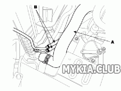 Замена радиатора охлаждения двигателя Kia Sportage 2 (KM) (3).gif
