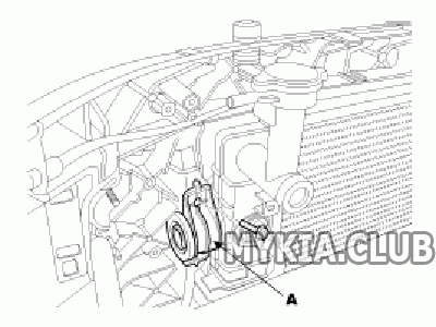 Замена радиатора охлаждения двигателя Kia Sportage 2 (KM) (5).gif